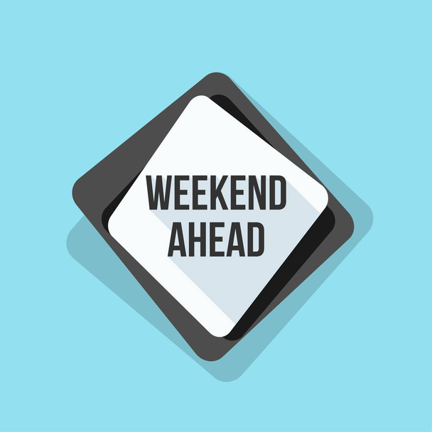 traffic sign with text Friday ahead - Vector, Image