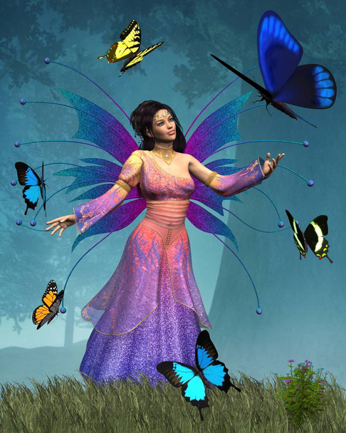 Vlinder Fairy Queen - Foto, afbeelding
