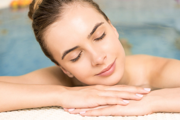 woman relaxing in spa - Photo, Image