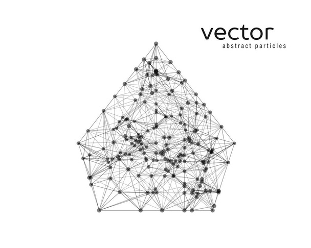 Abstract vector illustration of pyramid. - Vector, imagen
