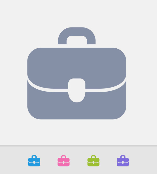 Business Briefcase - graniet-pictogrammen - Vector, afbeelding
