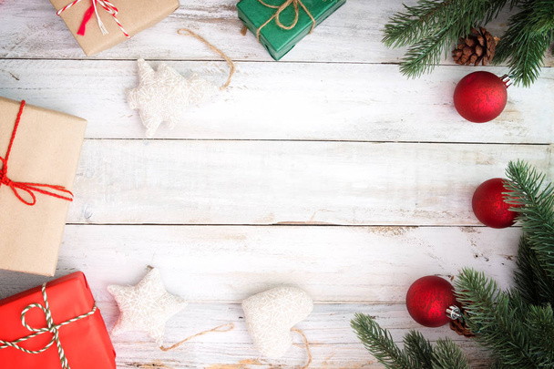 Regalos de Navidad caja de regalos y decoración
 - Foto, imagen