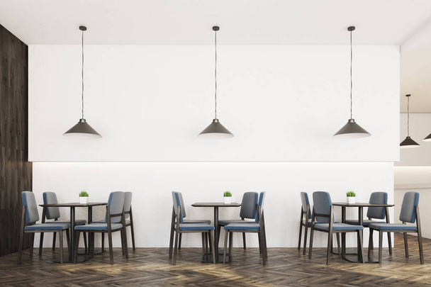 Gray chair cafe interior - Фото, изображение