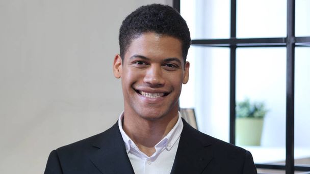 Portrait of Smiling Black Businessman - Photo, Image