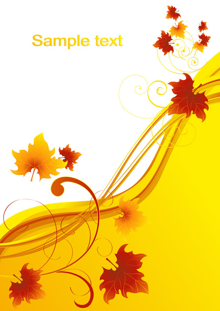 Autumnal_leaf_background - Вектор, зображення