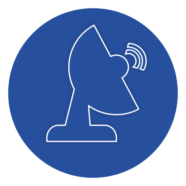 communication antena isolated icon - Vector, Image