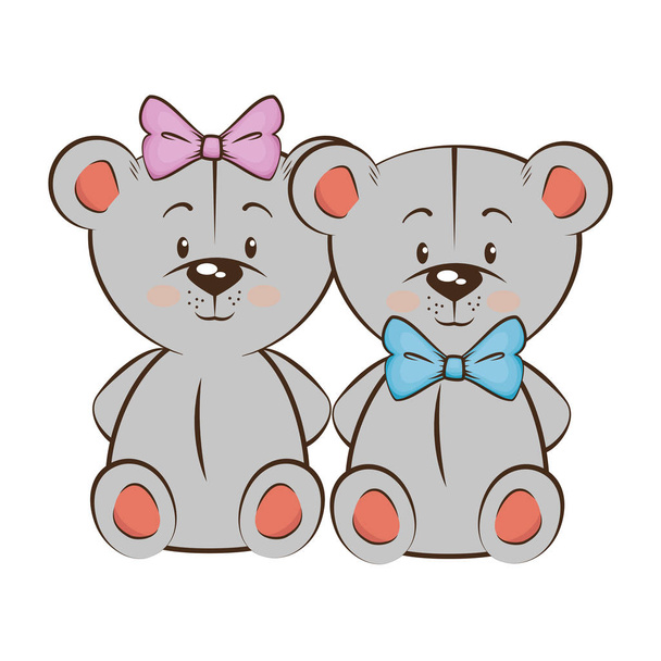 couple of mouses icon - Vector, Image