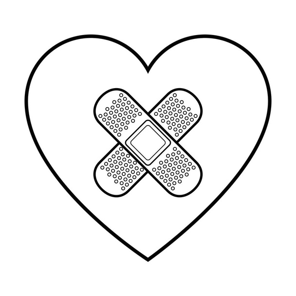 ícone de bandagem adesiva - Vetor, Imagem