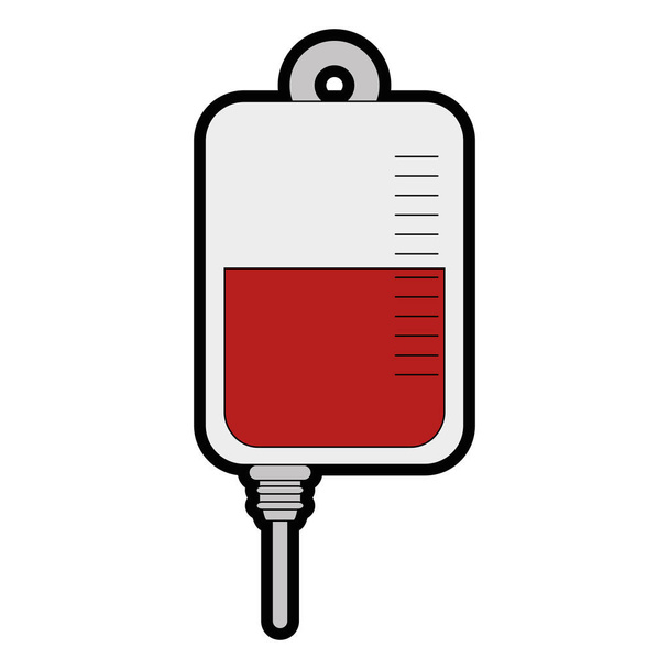 blood bag icon - Vector, Image