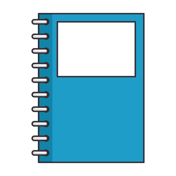 Notebook pictogramafbeelding - Vector, afbeelding