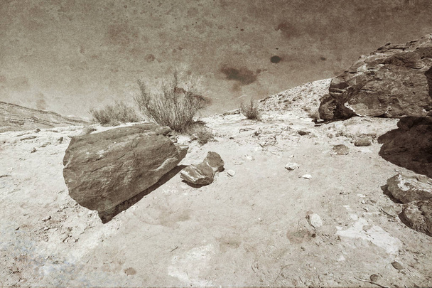 Скелясті пагорби пустелі Негев в Островилі.. - Фото, зображення