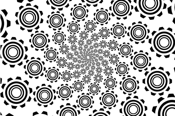 Колесо піктограми, чорний фон
, - Вектор, зображення
