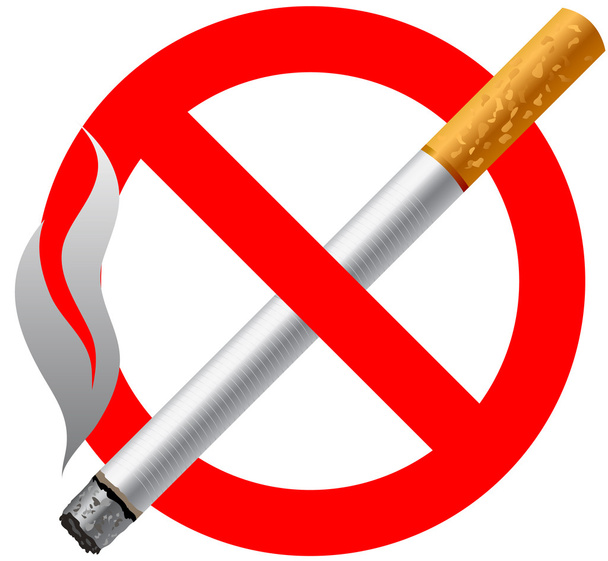 Proibido fumar sinal vetor ilustrati
 - Vetor, Imagem