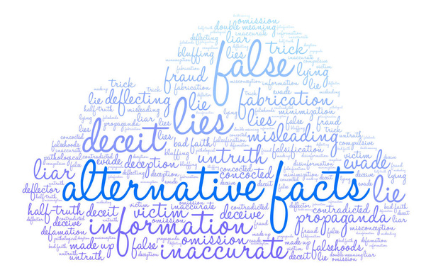 Альтернативні факти Word Cloud
 - Вектор, зображення