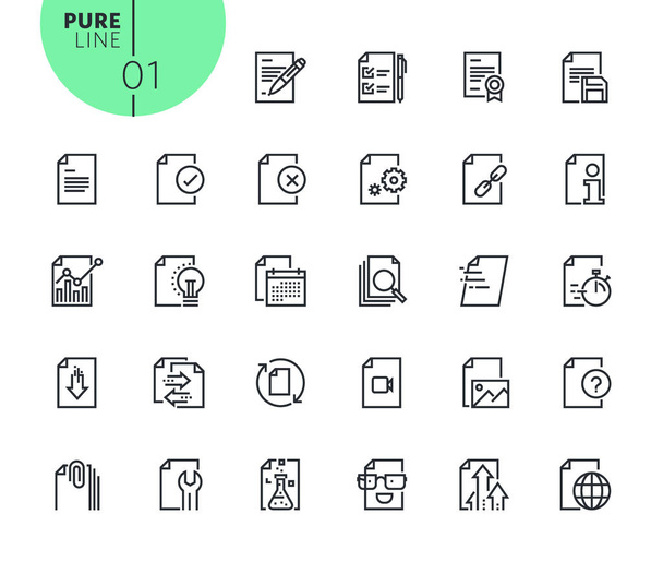 Set of text editing and document formatting icons    - Vector, Image