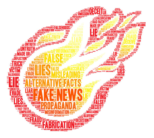 Fake News Word Cloud - Vektori, kuva