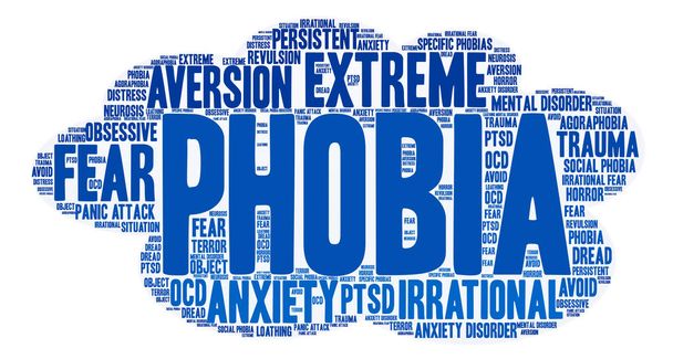 Fobia palabra nube
 - Vector, Imagen