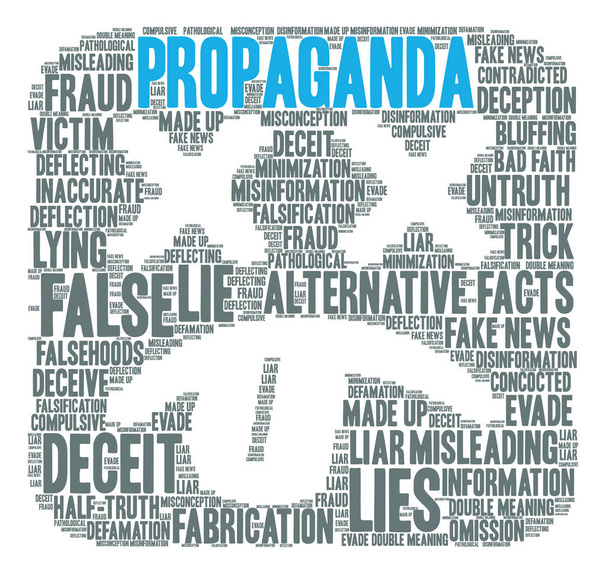 Propaganda word cloud - Vector, afbeelding
