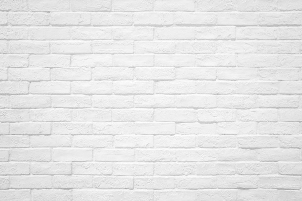 White brick wall texture and background. - Photo, Image