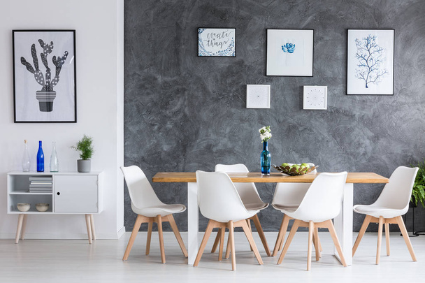 Minimalist dining room - Foto, Imagen