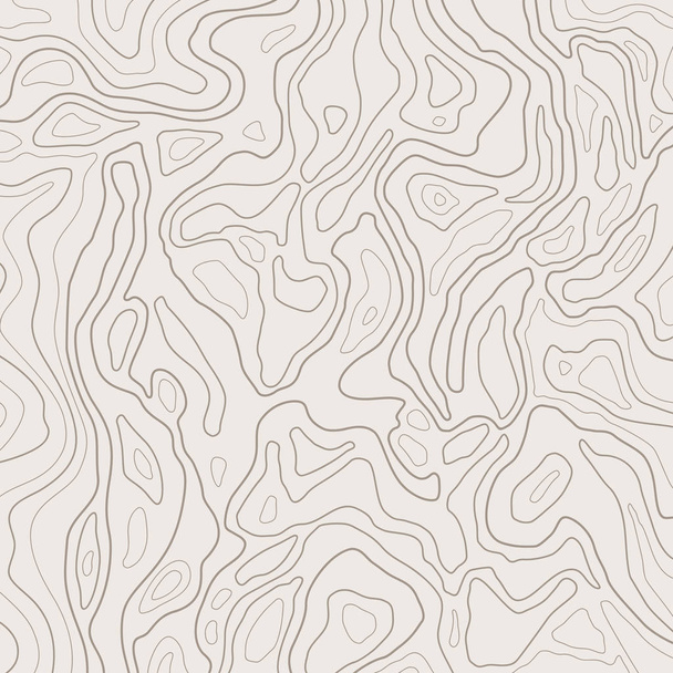 Topographic map lines, earth relief, contour background. Geographic grid, elevation map, vector abstract. - Vector, Image