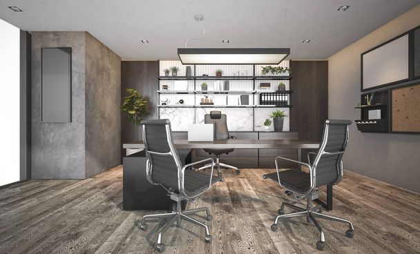 3d rendering business meeting room on high rise office building - Photo, Image