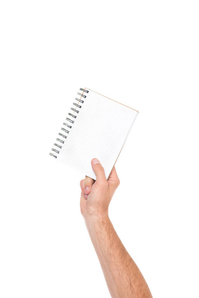 Cuaderno en mano
 - Foto, imagen