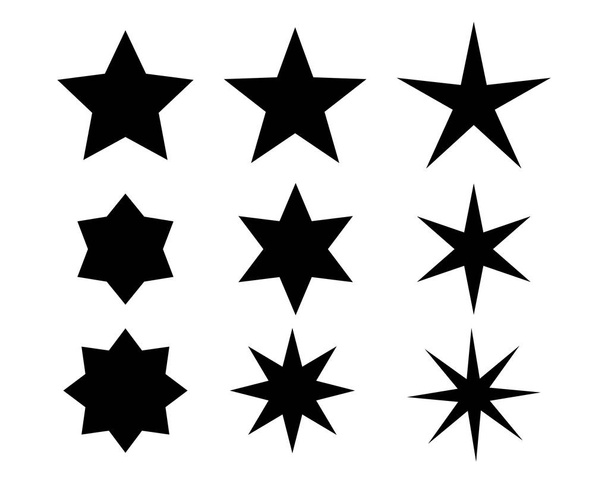 Pak van de pictogrammen van de sterren - Vector, afbeelding