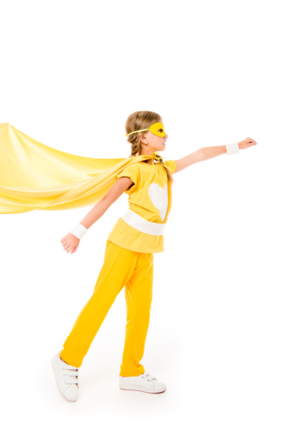 superhero girl with waving cape - Fotografie, Obrázek