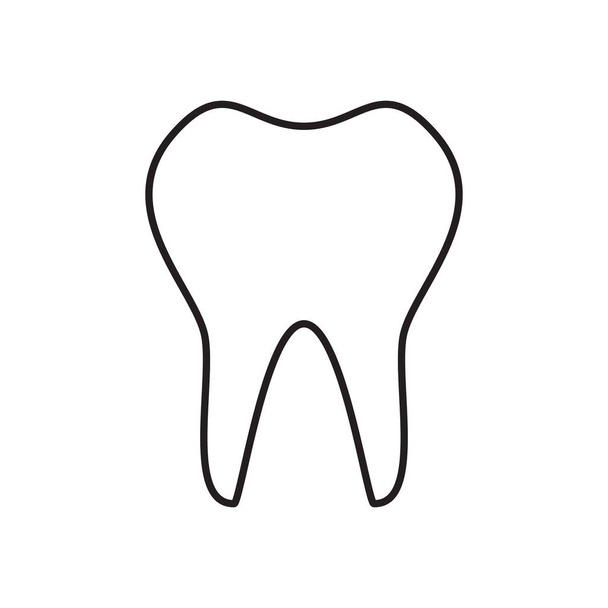 Satırı simgesi diş - Vektör, Görsel