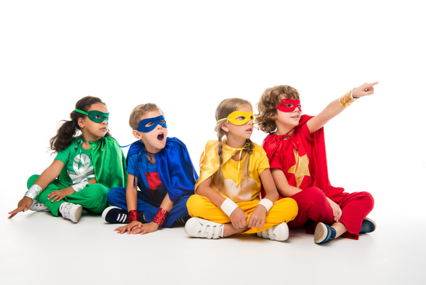 Děti v superhrdina kostýmy - Fotografie, Obrázek