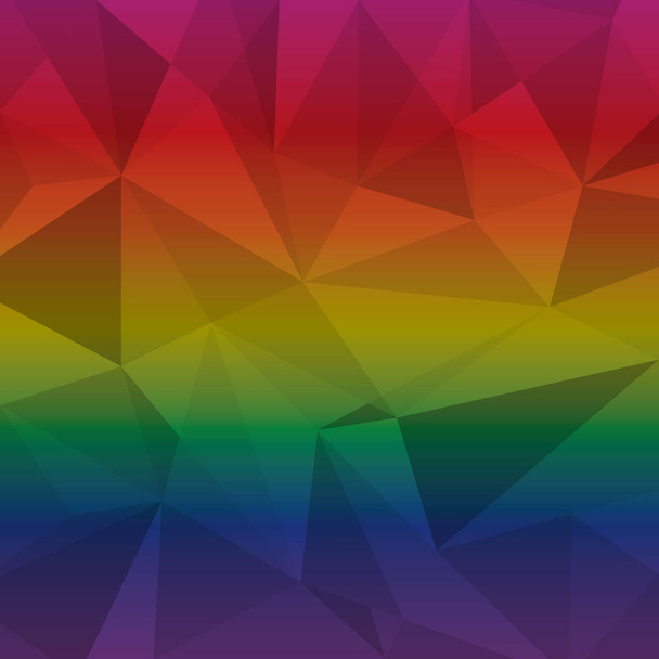 Δημιουργήθηκε πολλαπλών χρώμα τρίγωνο αφηρημένα φόντο - Διάνυσμα, εικόνα