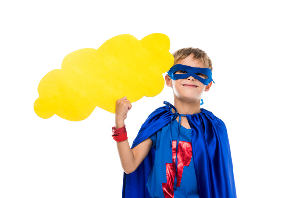 superhero with empty speech bubble - Photo, Image