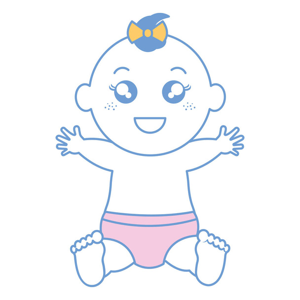 Roupas de bebê feliz
 - Vetor, Imagem