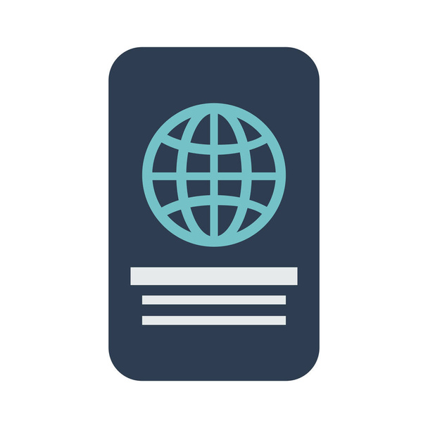 closed passport  out icon image  - Vector, Image