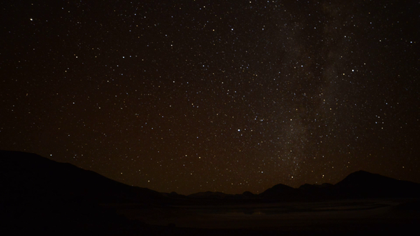 sterren gevulde nachtelijke hemel - Video