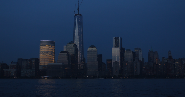Lower Manhattan, Hudson folyó  - Felvétel, videó