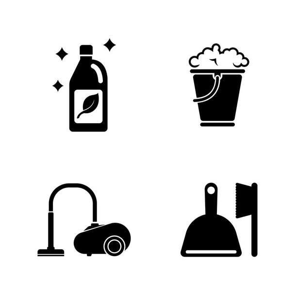 Washing tidying. Simple Related Vector Icons - Vector, Image