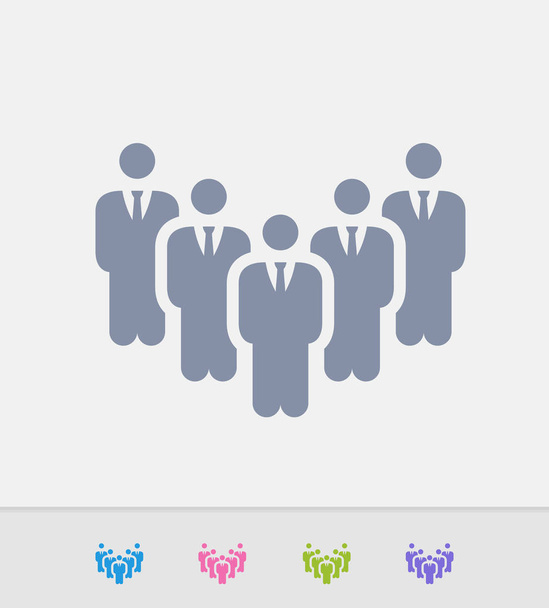 Üzletemberek képviselői - gránit ikonok - Vektor, kép