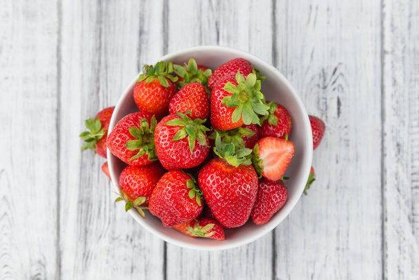 Strawberries on a vintage background  - Foto, Imagem