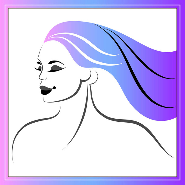 Декоративная иллюстрация с брендингом для волос 40
 - Вектор,изображение