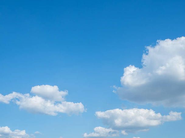 blue sky background with tiny clouds - Photo, Image