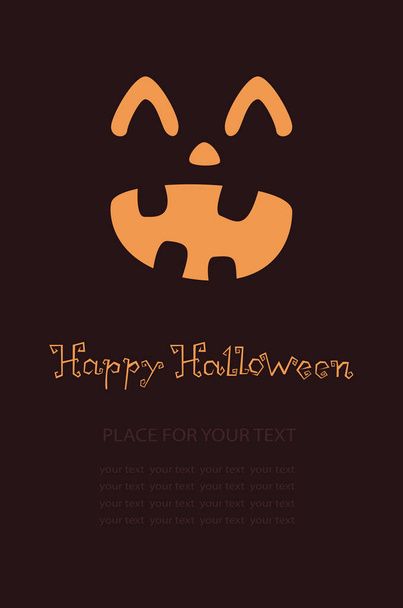 Banner de festa de halloween com cara de abóbora preta assustadora isolada  em png ou espaço de fundo branco transparente para ilustração em vetor de  pôster de site de modelo de venda