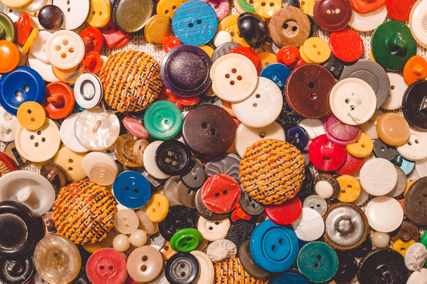 Placer of old vintage buttons - Photo, Image