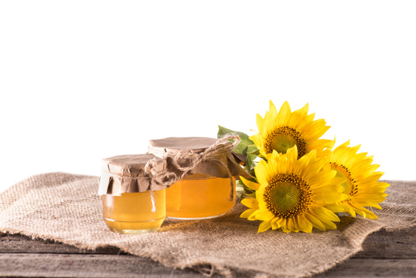 sunflowers and honey - Фото, зображення