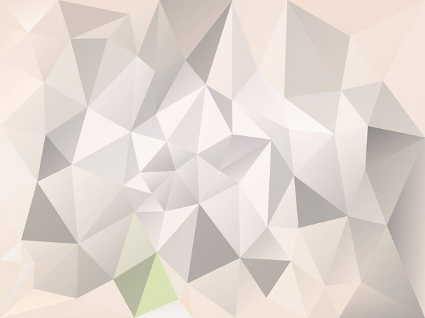 διάνυσμα φόντο αφηρημένη ακανόνιστο πολύγωνο με ένα μοτίβο τρίγωνο σε γκρι και μπεζ χρώμα - Διάνυσμα, εικόνα