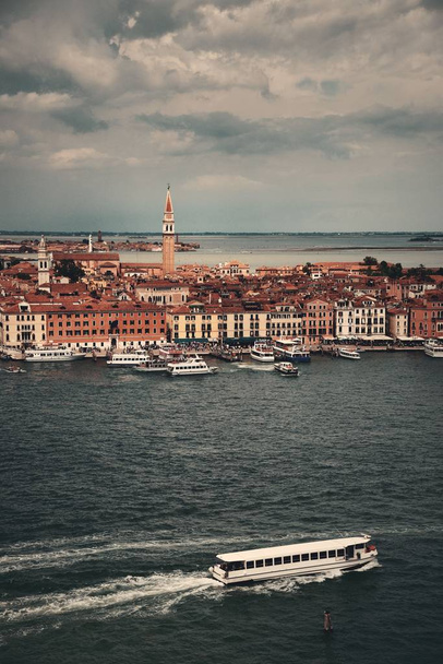 Venedik manzarası tekne - Fotoğraf, Görsel