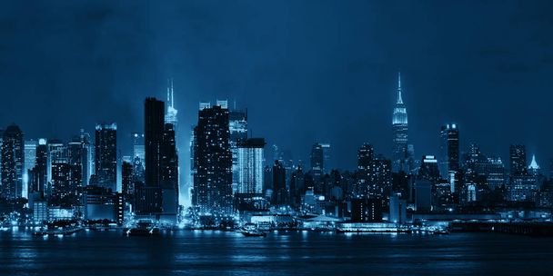 Manhattan Midtown Skyline la nuit
 - Photo, image