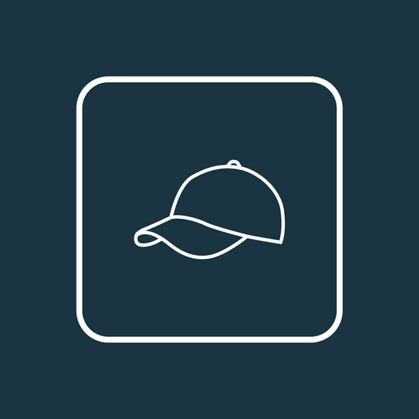 GLB overzichtsknop. Premium kwaliteit geïsoleerd Hat Element In Trendy stijl. - Vector, afbeelding