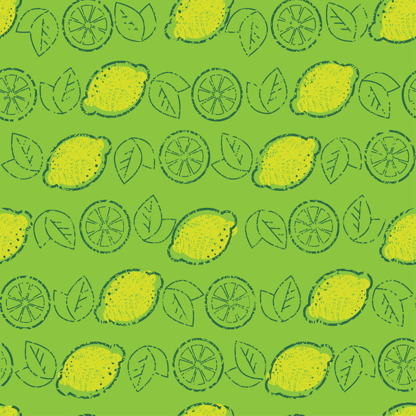 Seamless pattern from lemons - Vecteur, image